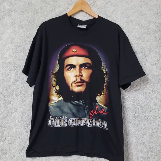 G647 The Roxx 체 게바라 프린팅반팔 티셔츠