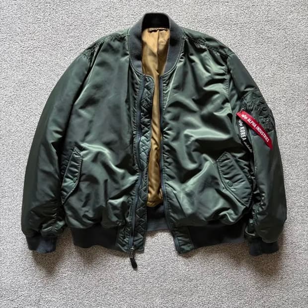 알파인더스트리 ma-1 베틀워시 xxxl