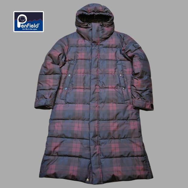 XL(착샷잇음) 펜필드 체크 롱패딩 