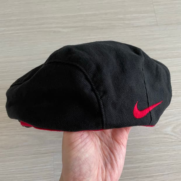 나이키 스우시 자수 올드스쿨 베레모 헌팅캡 뉴스보이 블랙 