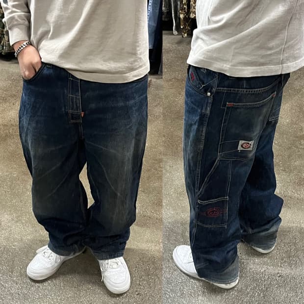 00s Ecko 올드스쿨 데님 카펜터 팬츠 (35“)