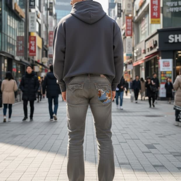 트루렐리전 남성 데님 팬츠 36