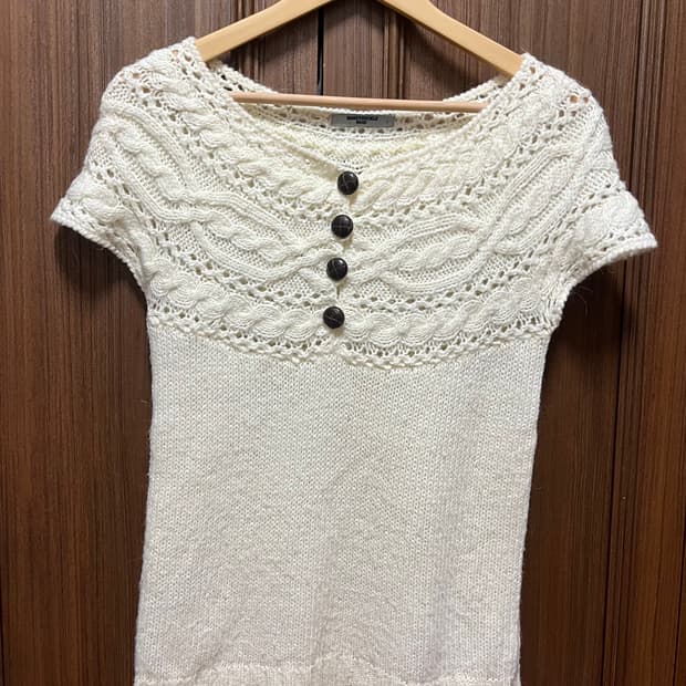 빈티지 멜론빵 니트