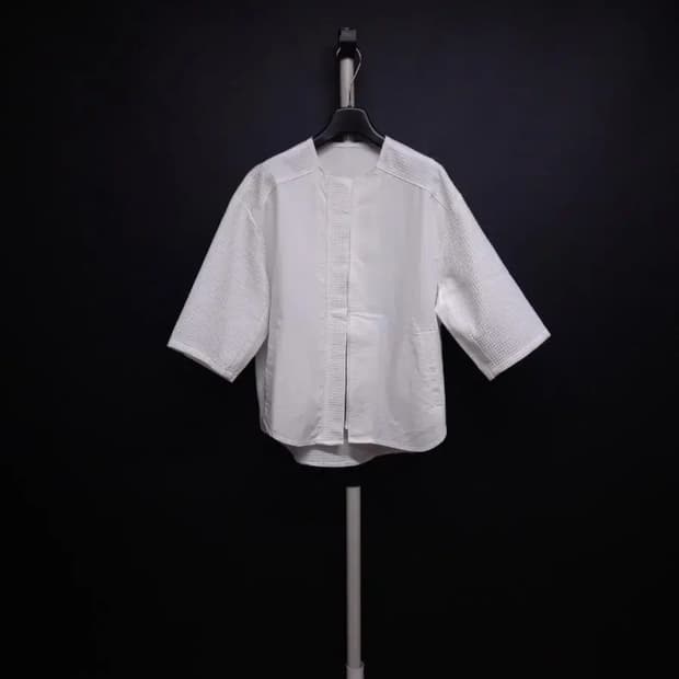 나이스클랍 춘추 면 엠보 루즈박시핏 자켓 55-77