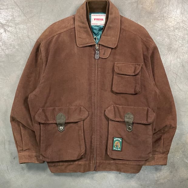 맥그리거 스웨이드 봄버 자켓