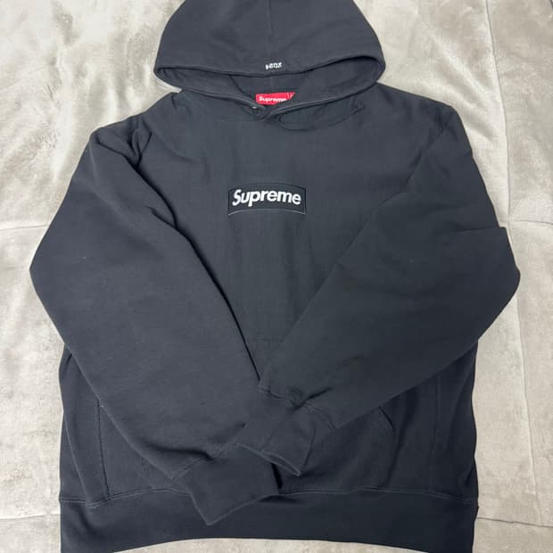 슈프림 박스로고 후드 스웨트셔츠 블랙 - 24FW