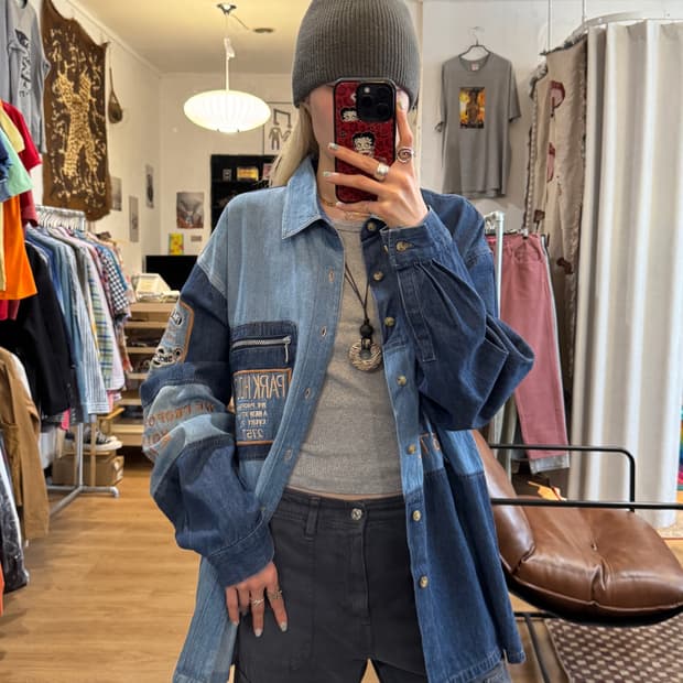 Park house 패치워크 셔츠