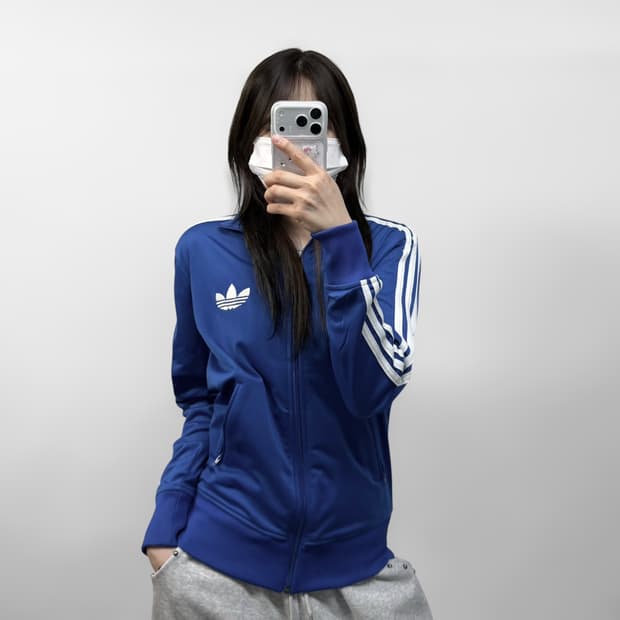 아디다스 파이어버드 트랙탑 져지 블루