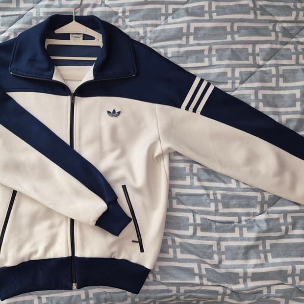 아디다스 서독제 70s 흰네이비 져지