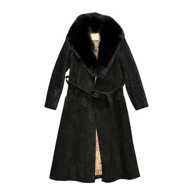 SUEDE FUR COAT