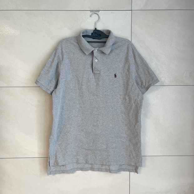 폴로 랄프로렌 포니 카라 PK 셔츠 그레이 (L size)