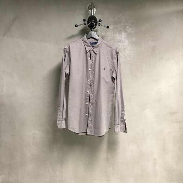 폴로 랄프로렌 QR 셔츠 그레이 L