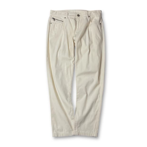 (31) 아르마니 익스체인지 아이보리 코튼 팬츠