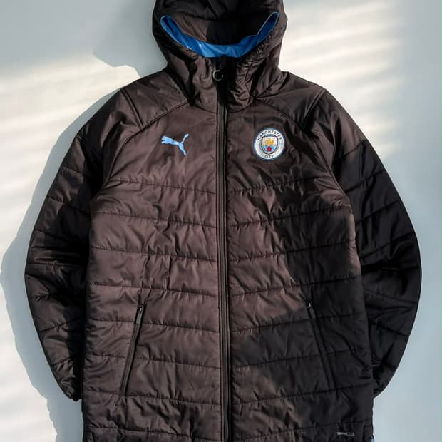 [L] 푸마 맨체스터시티 양면 코트 패딩 자켓