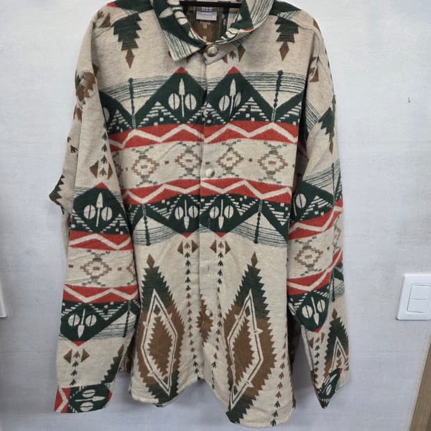 빈티지 빅사이즈 티피 울 셔츠자켓 xxxl xxxxl