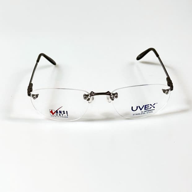 90s 독일제 UVEX 스퀘어 무테 인더스트얼 세이프티 빈티지 안경