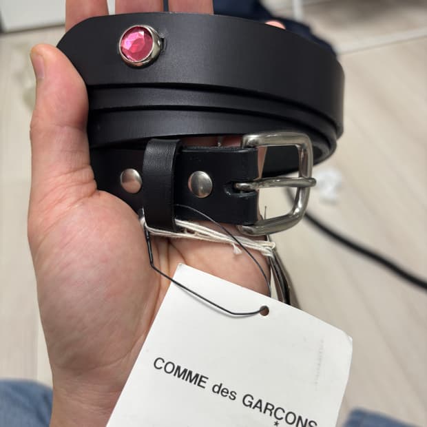 꼼데가르송 옴므 플러스 잼스톤 벨트 (새상품) 사이즈 m