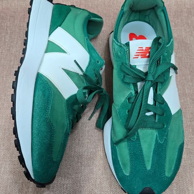 뉴발란스 265mm-  327 버트블랑 그린 스니커즈 