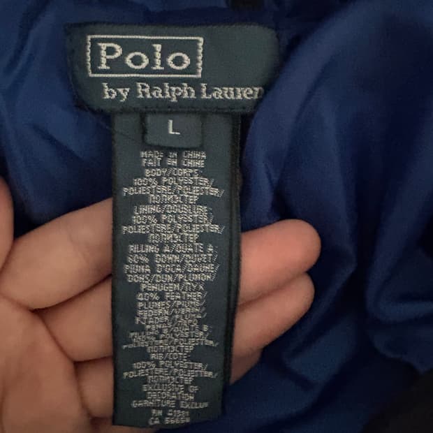 폴로 빅포니 네이비 패딩