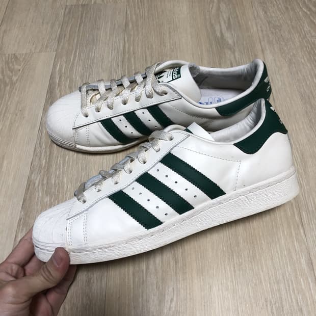 (270) 아디다스 adidas 슈퍼스타 82 화이트 그린