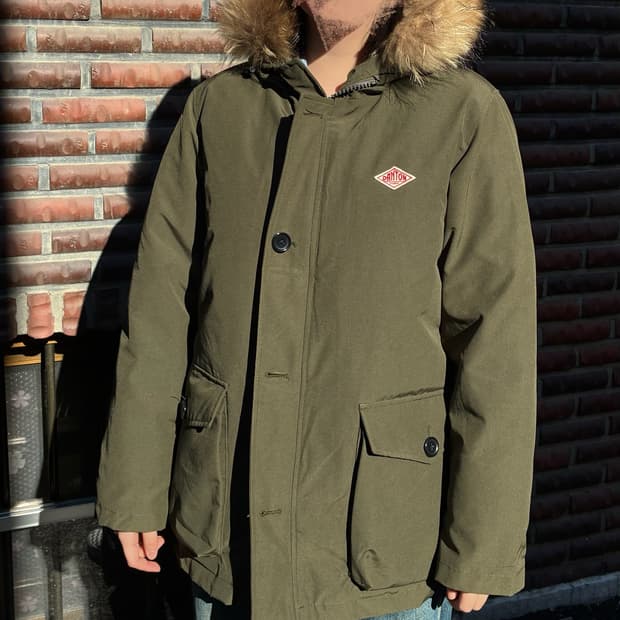 단톤 후드 다운 패딩 파카 40사이즈 (100)