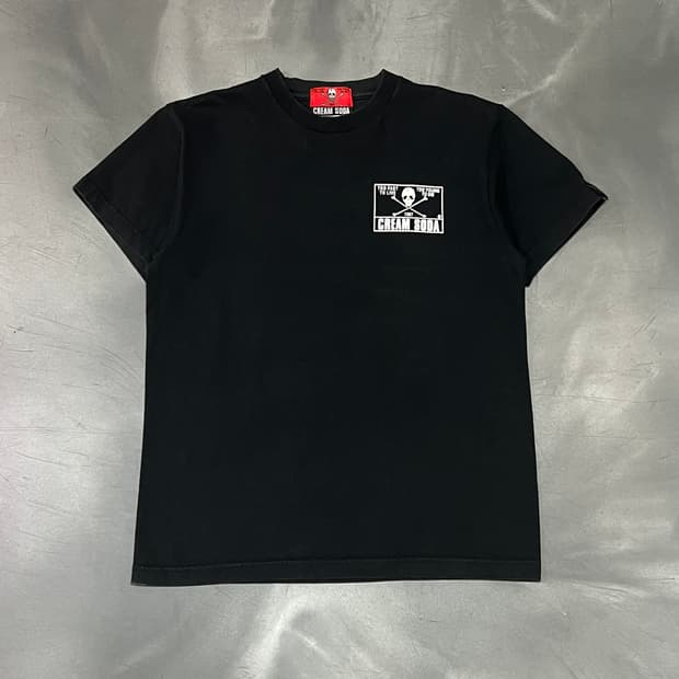  크림소다 로고 반팔티 y16415