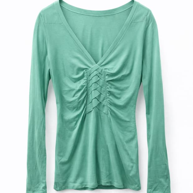 구찌 민트색 브이넥 니트 L 새상품