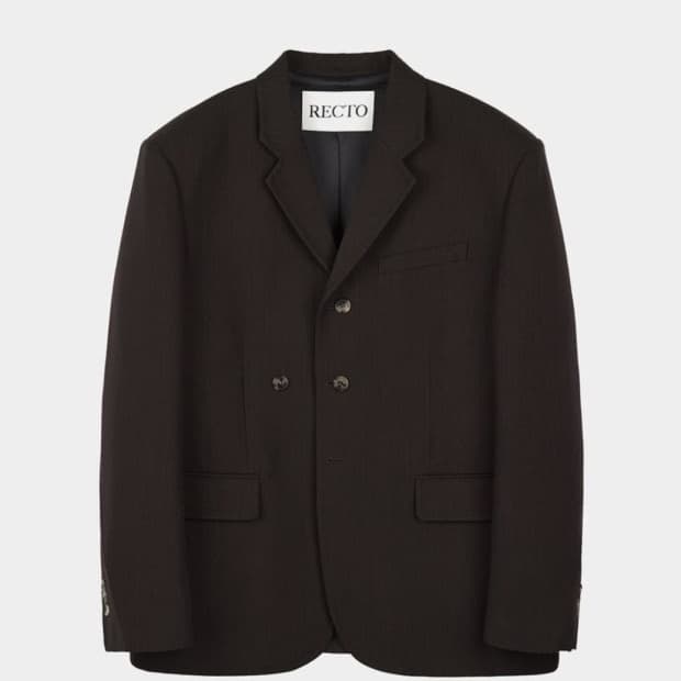 [XL] 23FW 렉토 빈티지 스트라이프 오버사이즈 버진 울 자켓