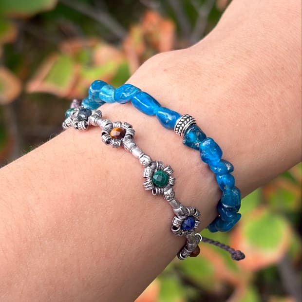silver handmadebracelet