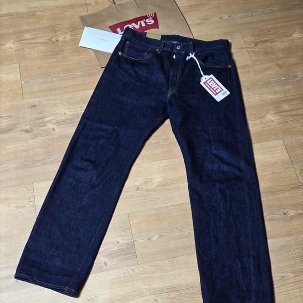 (신품급)리바이스 LVC 1955 501XX 진 RINSE W34 L32