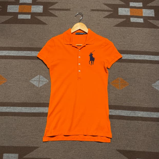 폴로랄프로렌 여성 빅포니 스키니폴로 반팔 s