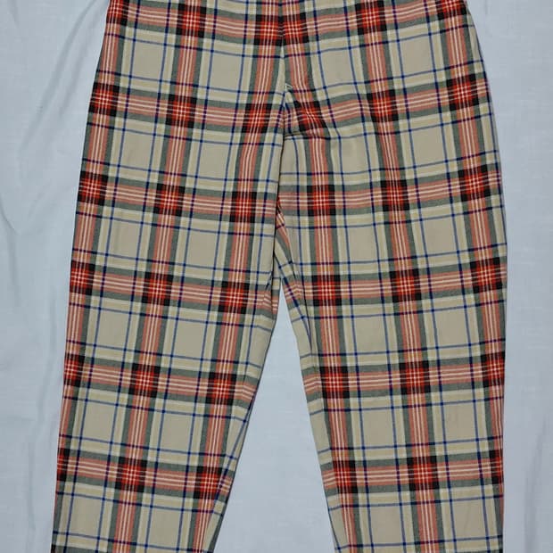 [M] 투모로우랜드 마카피(MACPHEE) 클래식 체크 코튼 팬츠