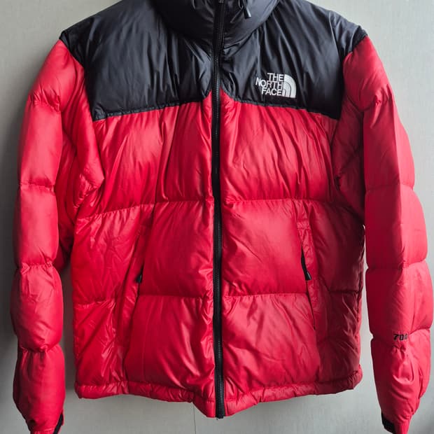 North Face 노스페이스 OG 눕시 700 검빨 센터로고