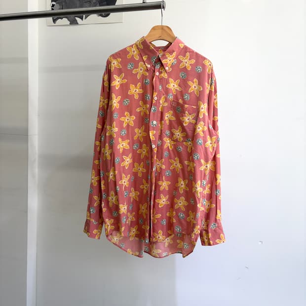 빈티지 VALENTINO 플로랄 프린팅 셔츠 