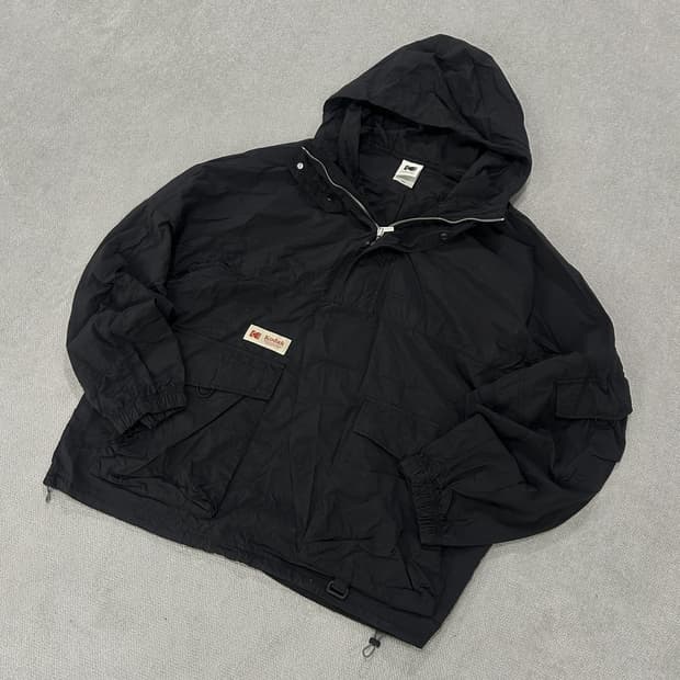 코닥 블랙 아노락 후드 자켓 2XL