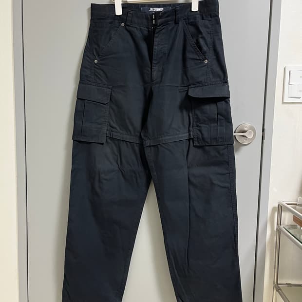 자크뮈스 블랙 카고 바지 반바지 변신