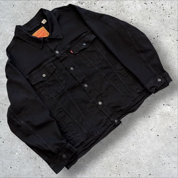 [4XL] 리바이스 빅 블랙 흑청 데님 자켓 E669