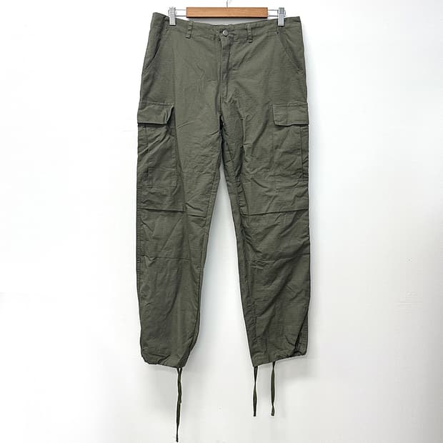 칼하트 립스탑 카고 스트링 팬츠 바지 밀리터리 워크웨어 카키 M