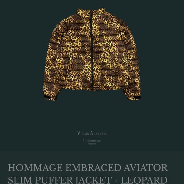 구매 언더마이카 레오파드 패딩 1사이즈 