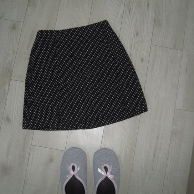 dot short daliy skirt