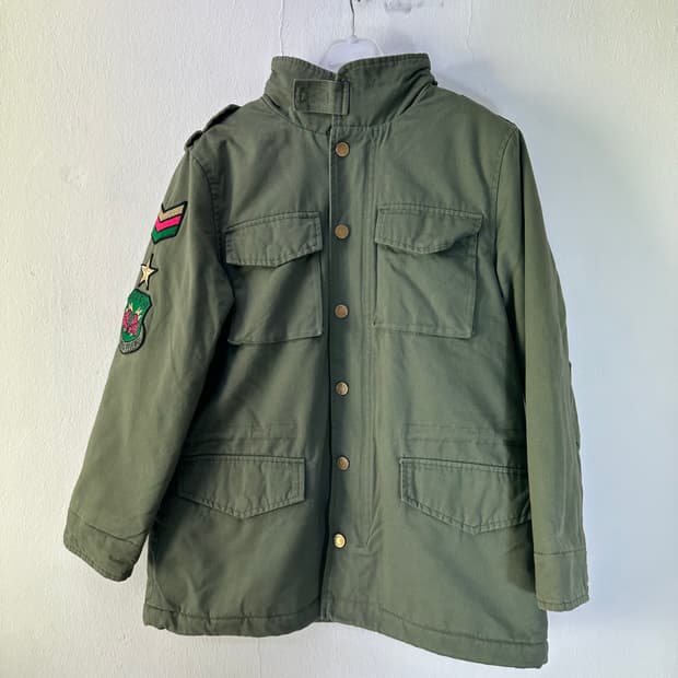 우먼S-M 쟈딕앤볼테르 카키 안감보아털 M65 겨울 야상자켓