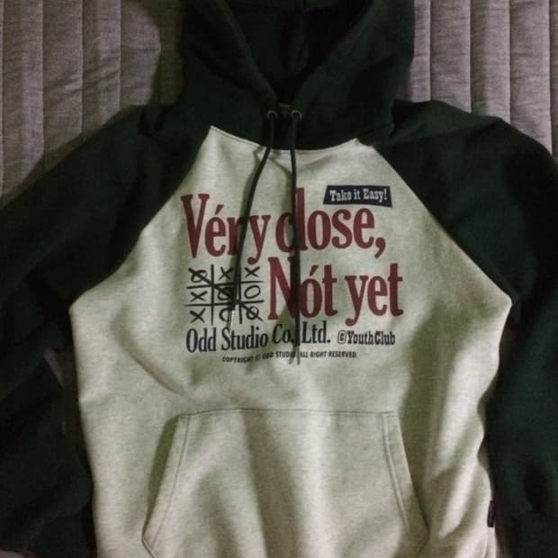 오드스튜디오 후드티 녹색