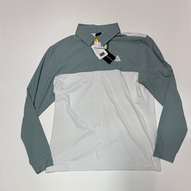 <새상품> 원가13만원!! 르꼬끄 골프 기능성 긴팔 배색 셔츠 L