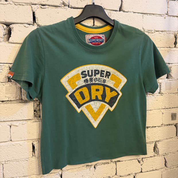 슈퍼드라이 반팔 티셔츠 그린