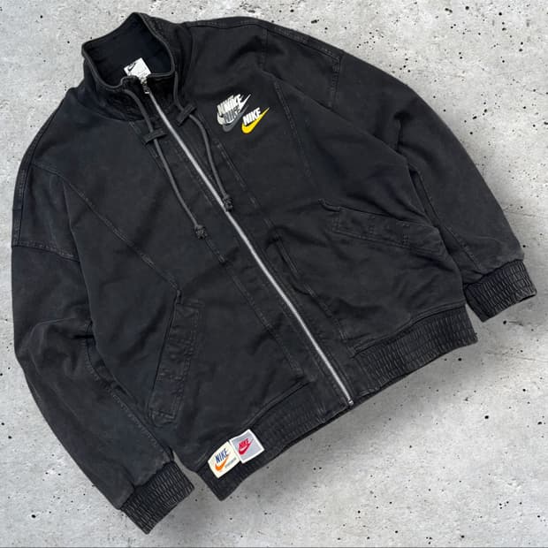 [M] 나이키 NSW 블랙 빈티지 워싱 자켓 C175