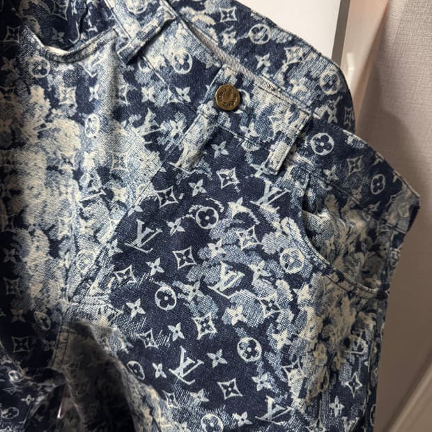 루이비통 버질아블로 태피스트리 모노그램 데님 팬츠 34