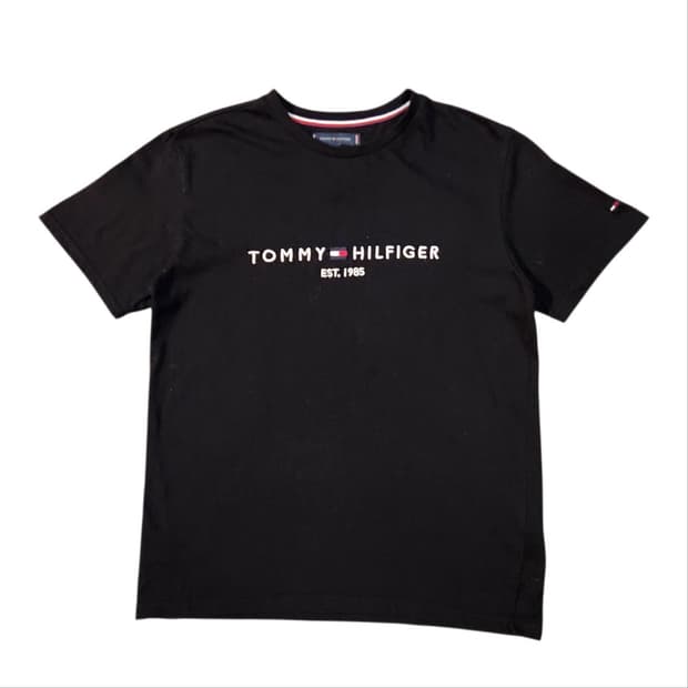 타미힐피거 블랙 반팔티 M