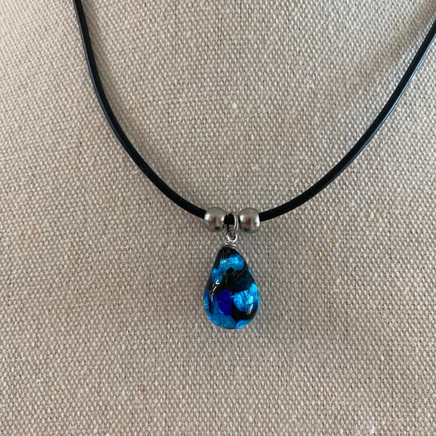 빈티지 글라스 팬던트 목걸이