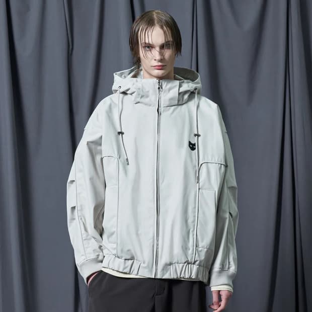 지제로 송지오 후드 디터쳐블 돌먼 점퍼 크림