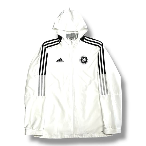 Adidas 첼시 화이트 후드 트랙탑 져지